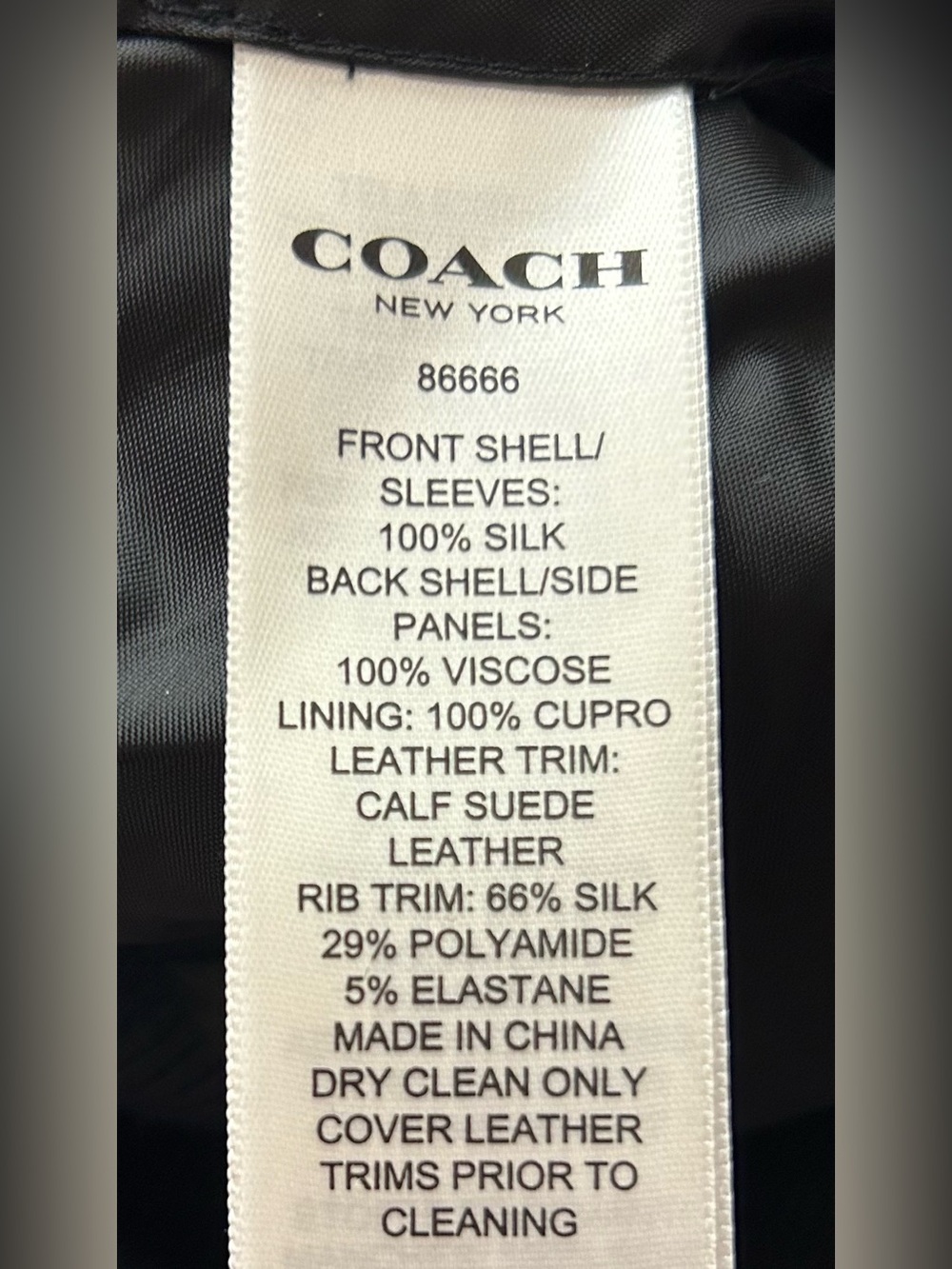 NWT Coach Raglan Varsity Jacket - Picture 5 of 8